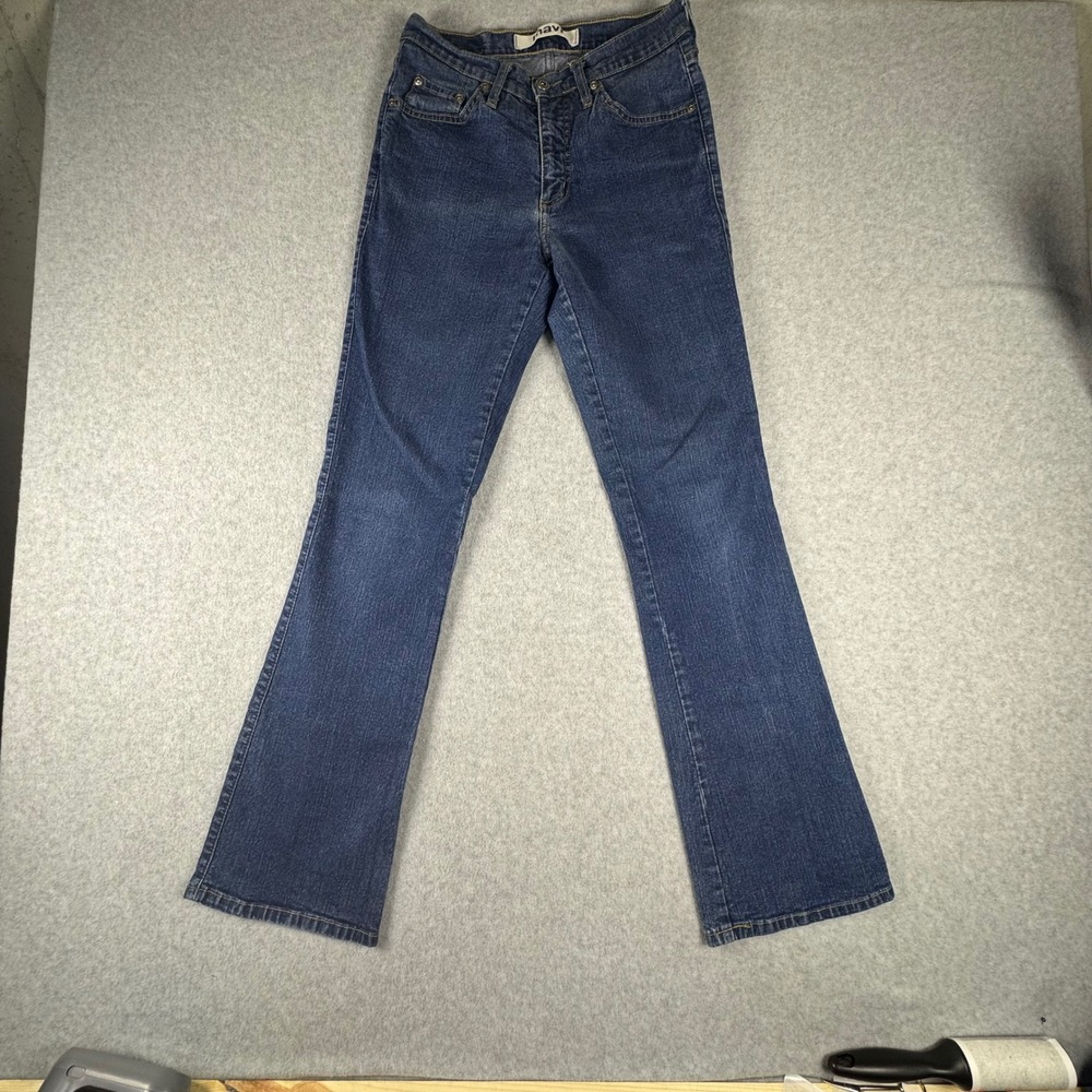 Mavi Molly Flare‎ Jeans Womens 26/32 Low Rise Dark Wash Denim Blue Pants 136
